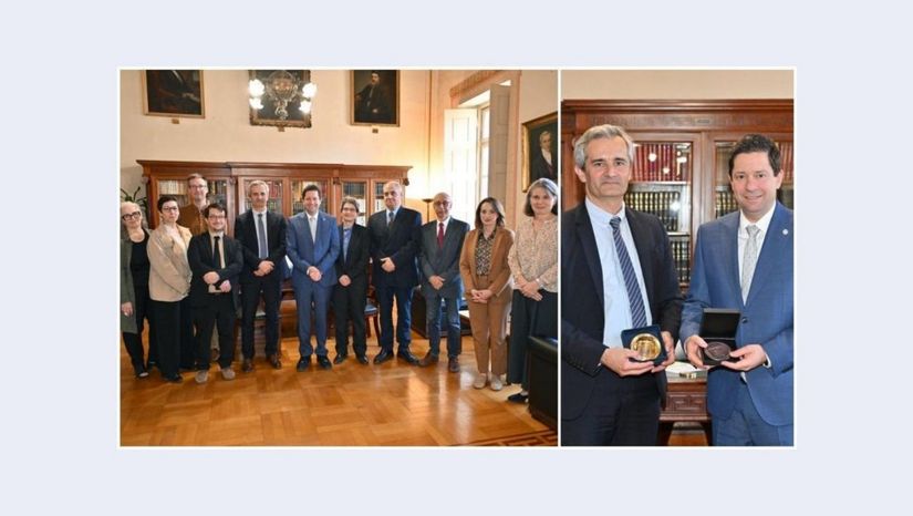 President Gilles Bonnet and Jean Moulin University Lyon 3 Delegation Visit the University of Athens